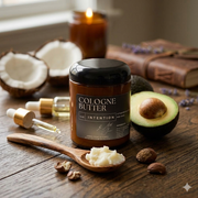 INTENTION – Luxury Fragrance Body Butter | Oud, Rose & Vanilla Cologne Scent Moisturizing Skin Butter | Cologne Butter