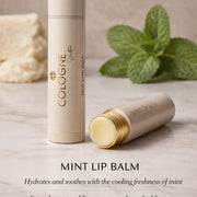 Hydrating Lip Balm – Vanilla & Mint | Moisturizing Lip Care with Castor, Avocado & Olive Oils | Repair Dry Chapped Lips | Smooth & Nourishing Lip Balm