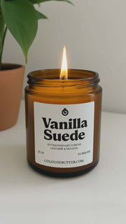 Vanilla Suede - The Luxury Vanilla & Suede Home Fragrance Candle for Relaxing Atmosphere, Spa Vibes & Premium Decor | Cologne Butter